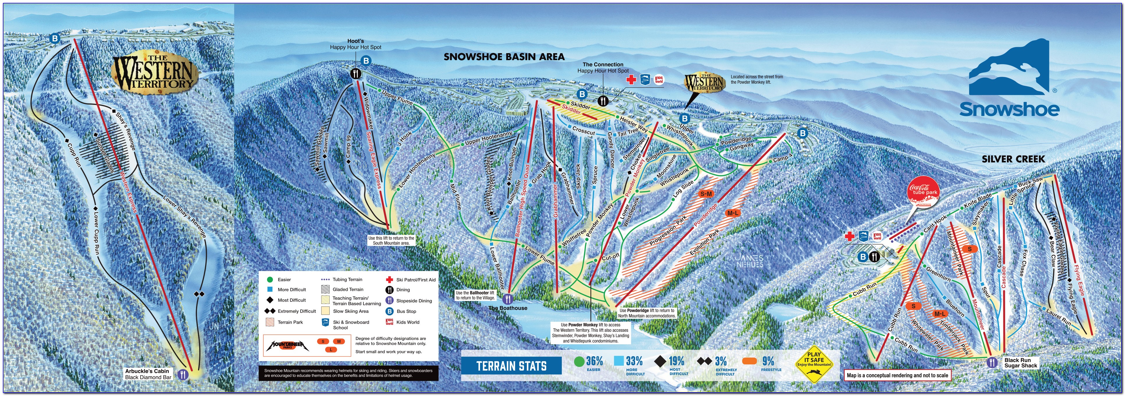 Snowshoe Mountain Resort Trail Map