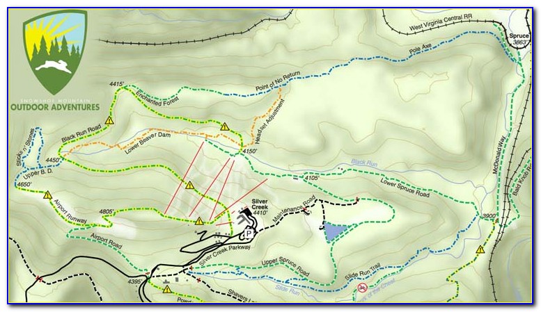 Snowshoe Village Lodging Map