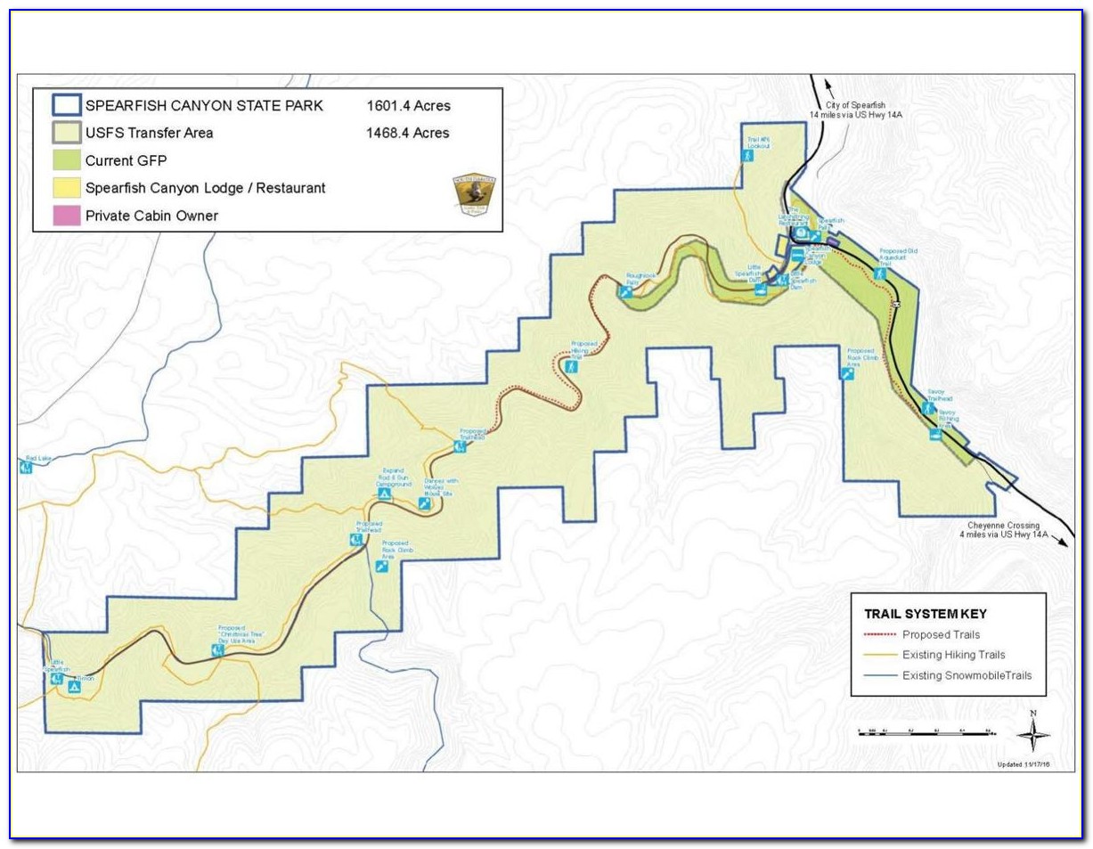 Spearfish Canyon Road Map