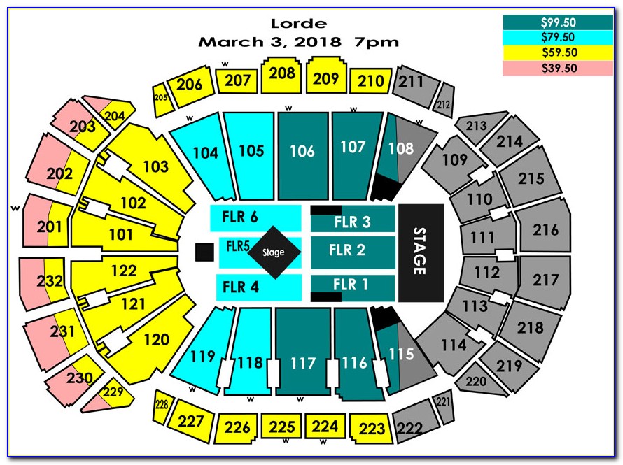 Sprint Center Seating Layout