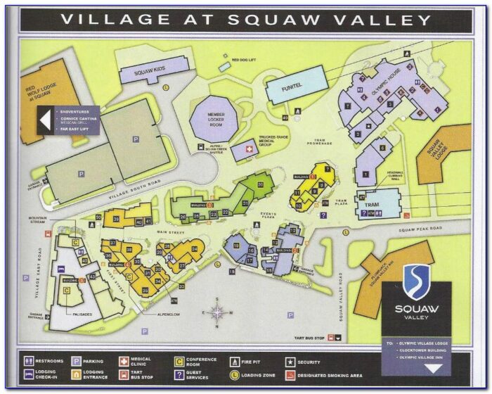 Squaw Valley Village Map