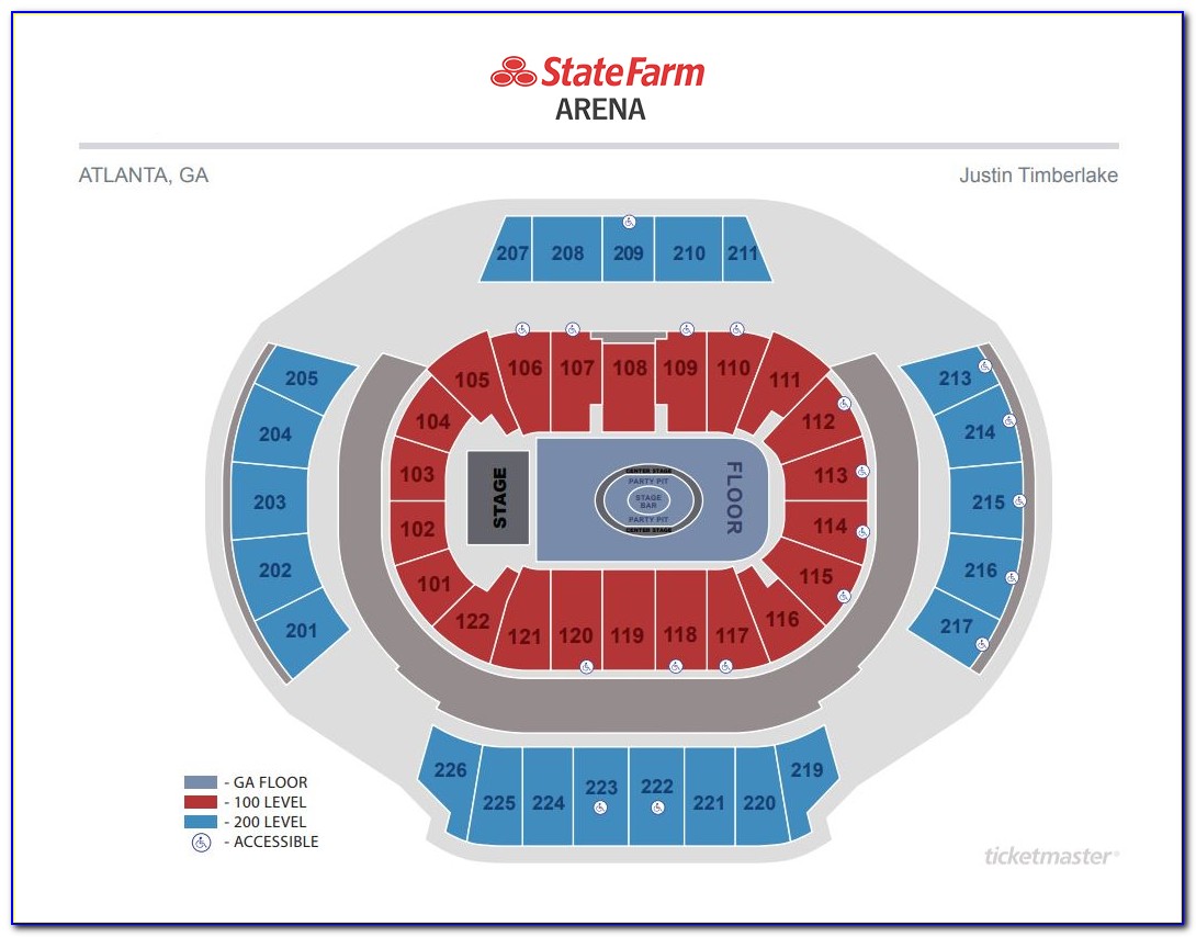 State Farm Arena Seat Map