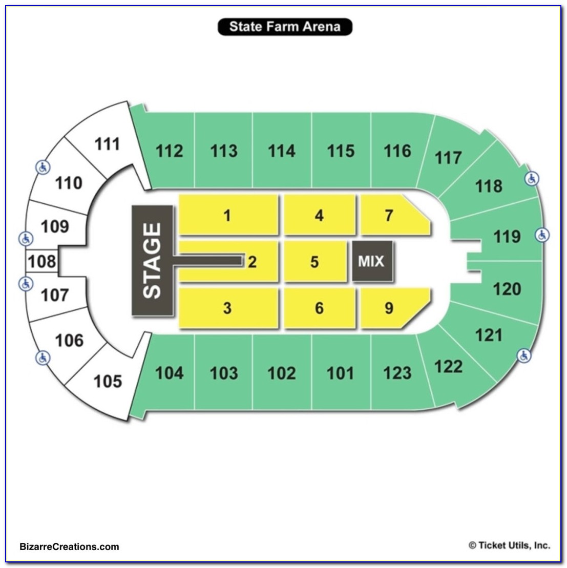 State Farm Arena Seating Map