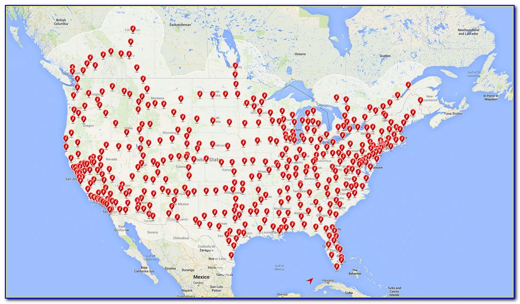 Tesla Supercharger Stations Canada Map