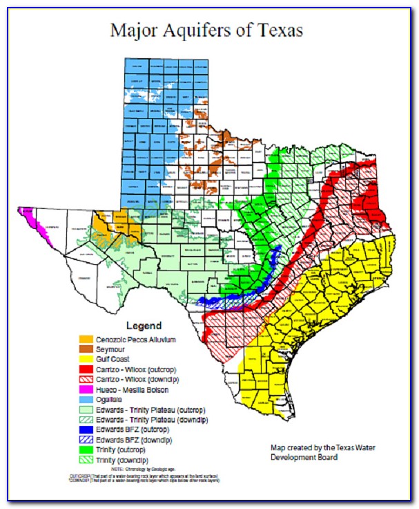 Texas Aquifer Map
