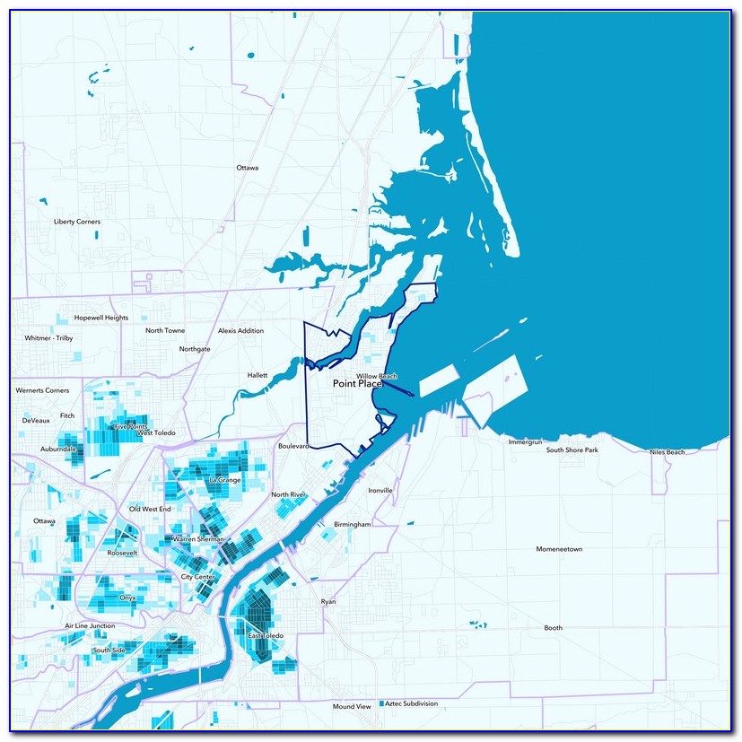 Toledo Crime Density Map