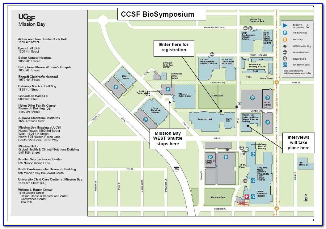Ucsf Mission Bay Map