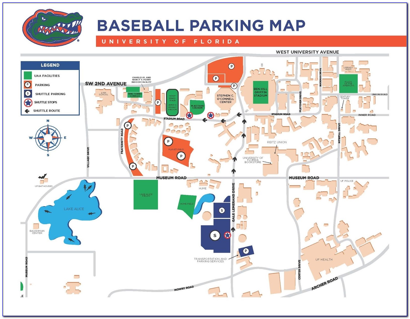 Uf Baseball Stadium Map