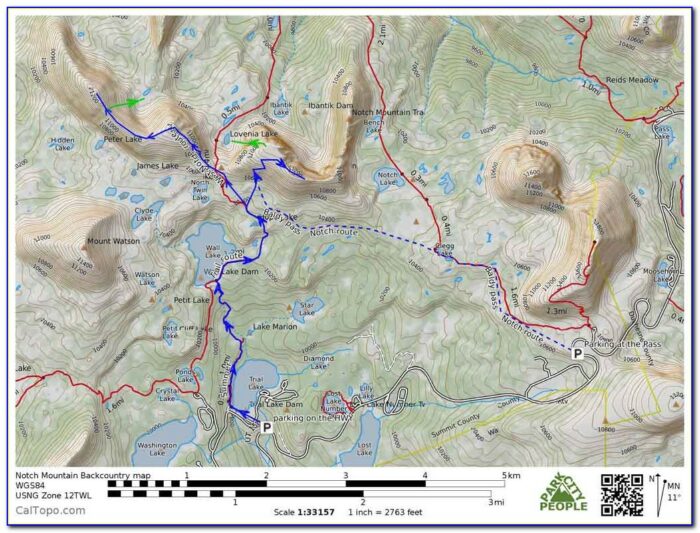 Uinta Mountain Range Map