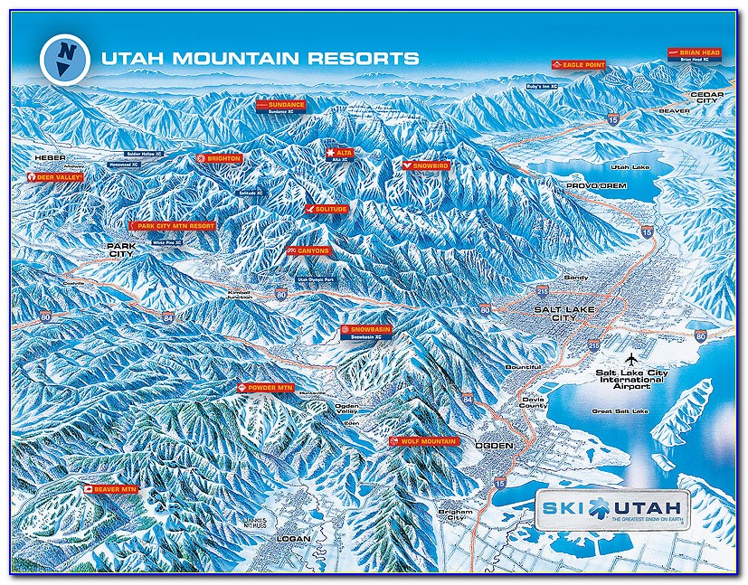Utah Ski Resorts Google Maps