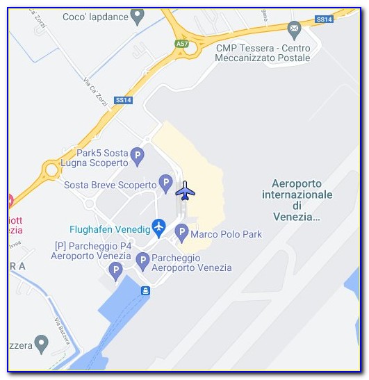 Venice Airport Parking Map