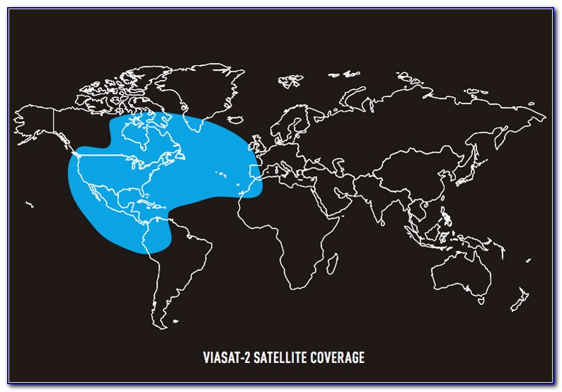 Viasat 1 Coverage Map