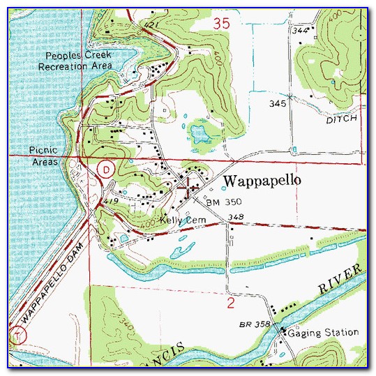Wappapello Lake Map Download
