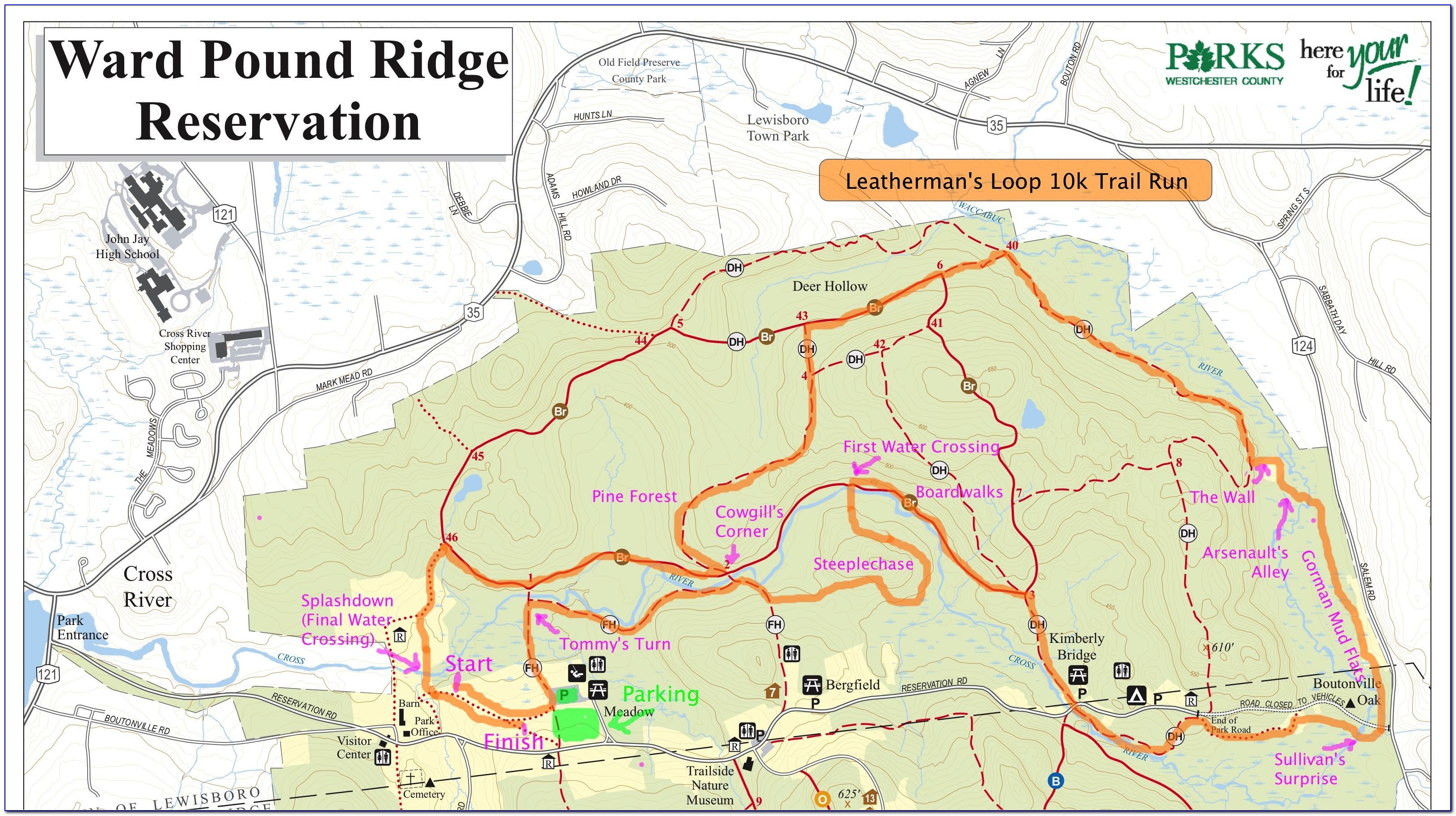 Ward Pound Ridge Camping Map