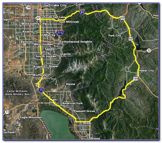 Wasatch Mountains Trail Map