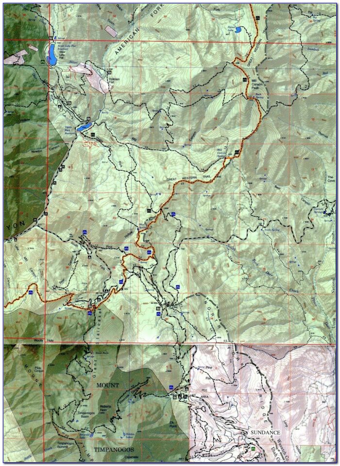 Wasatch Mountains West Deer Hunt Map
