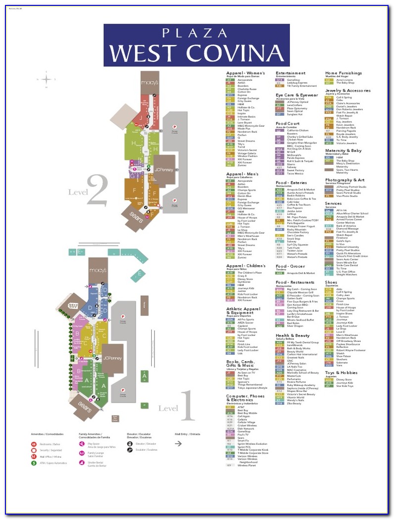 West Covina Plaza Map