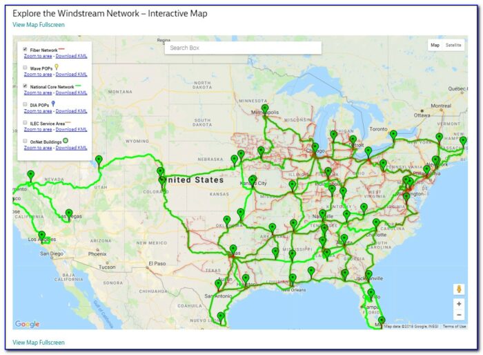 Windstream Fiber Coverage Map