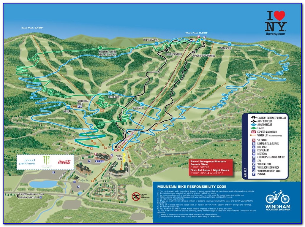 Wisp Mountain Bike Trail Map