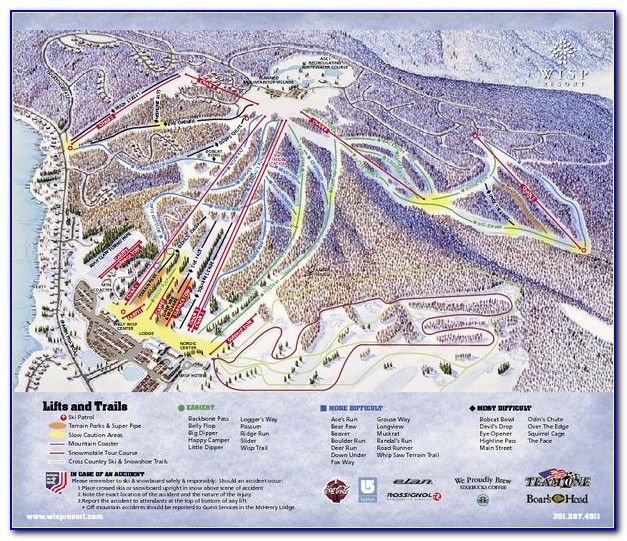 Wisp Resort Trail Map