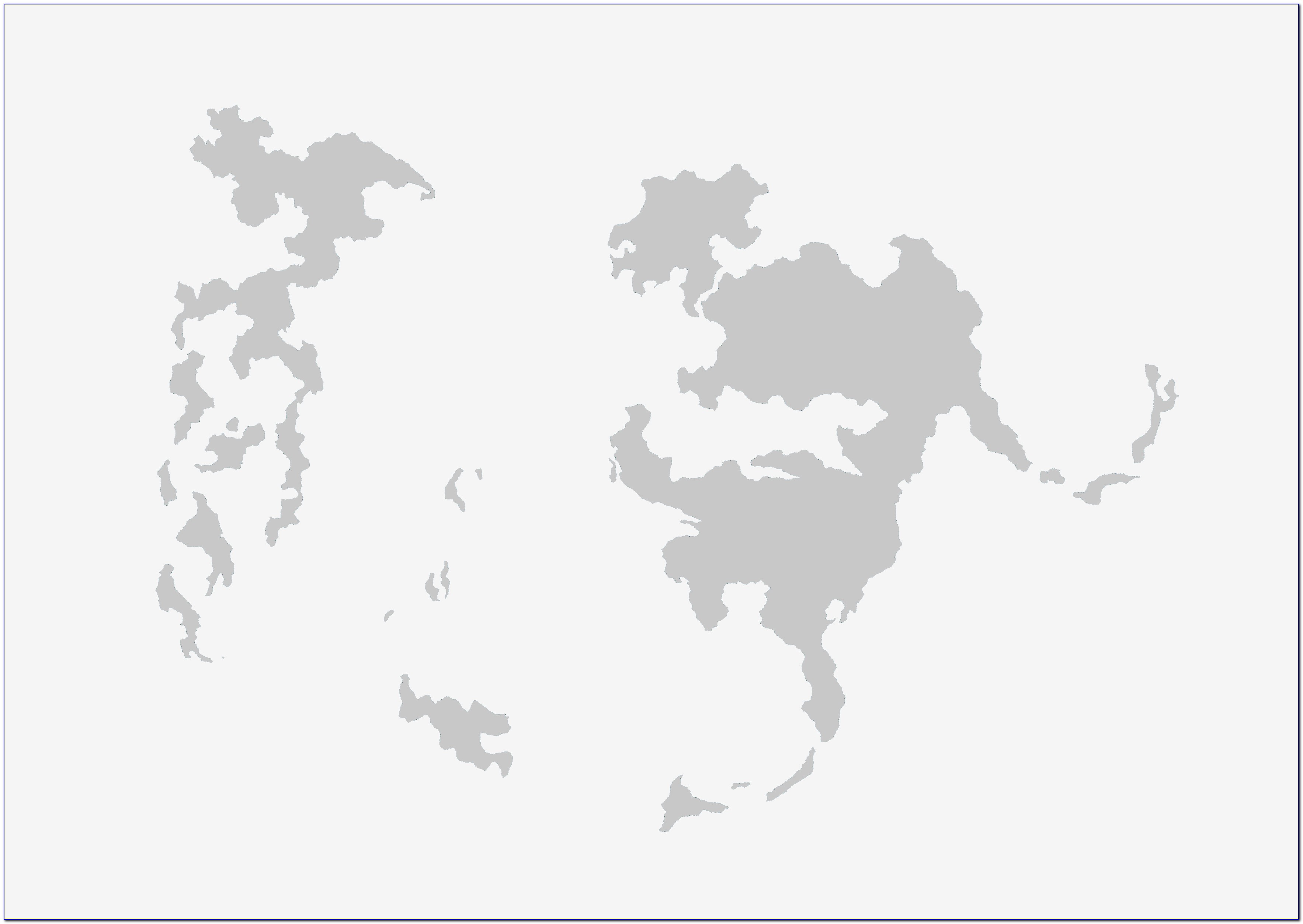 World Map Grey Color