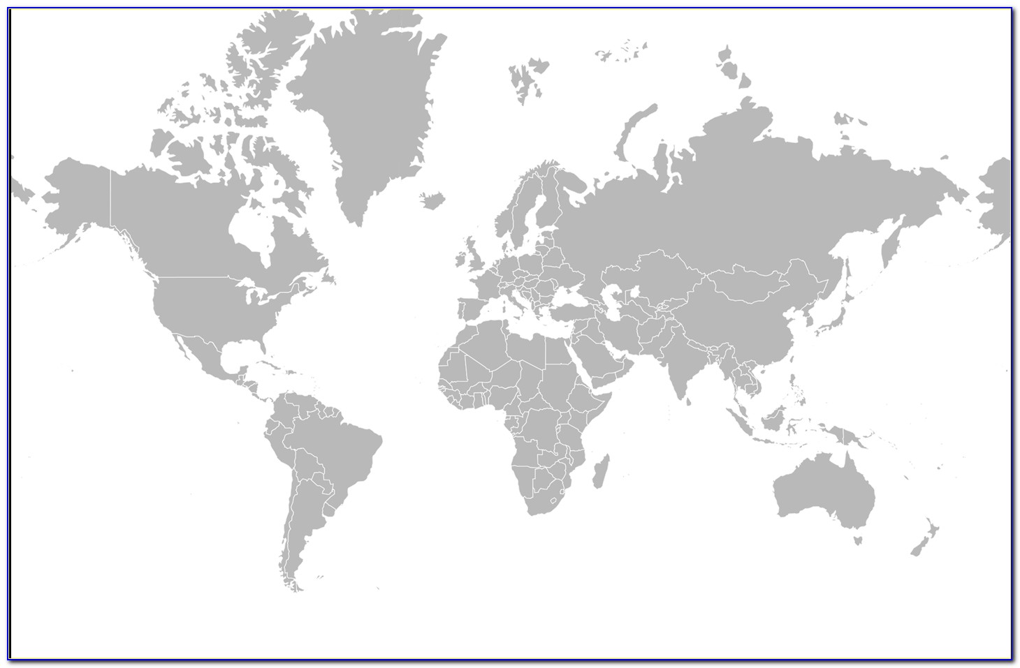 World Map Grey Png