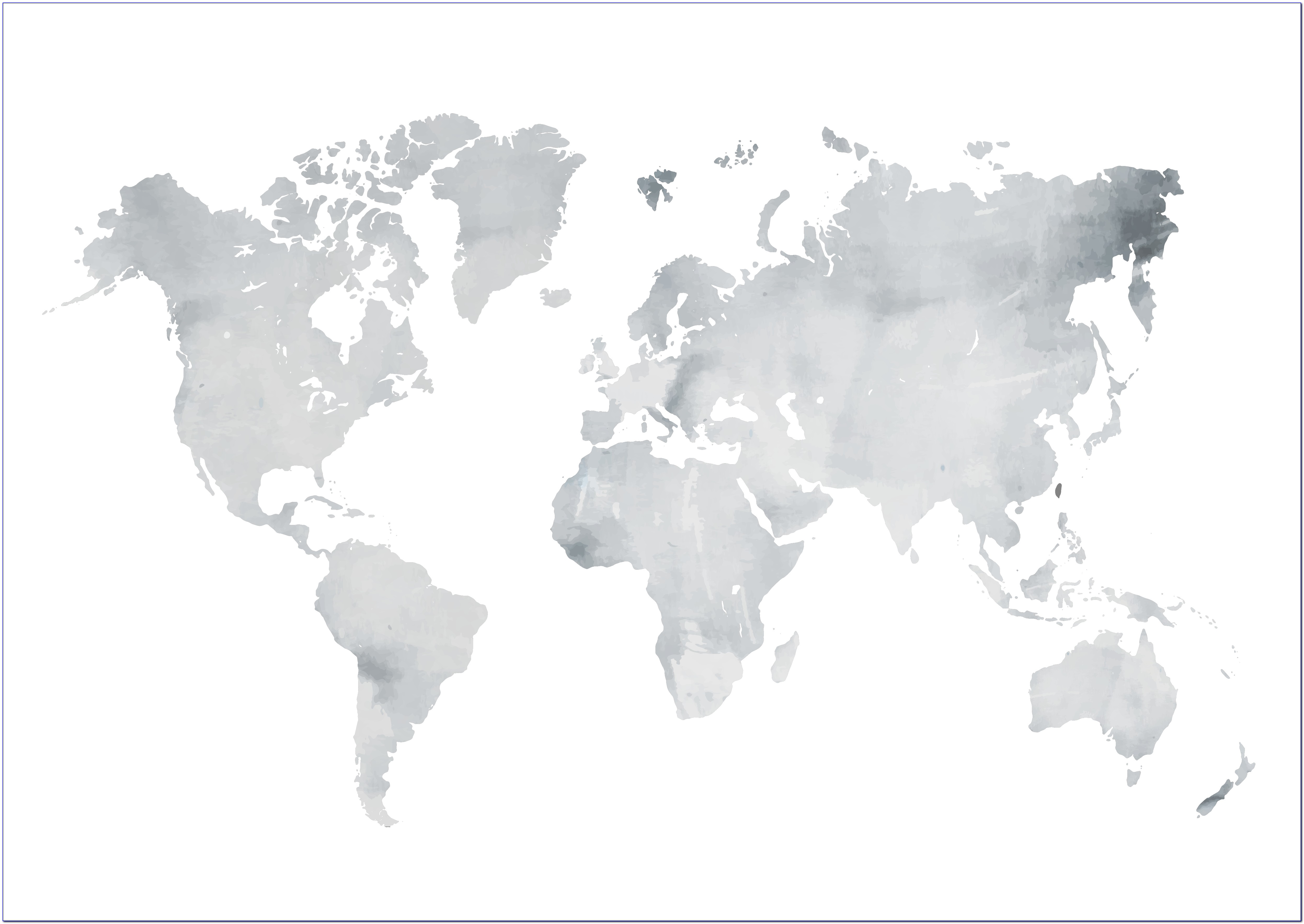 World Map Grey Vector