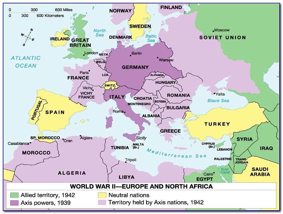 Ww2 Map Allies And Axis Europe
