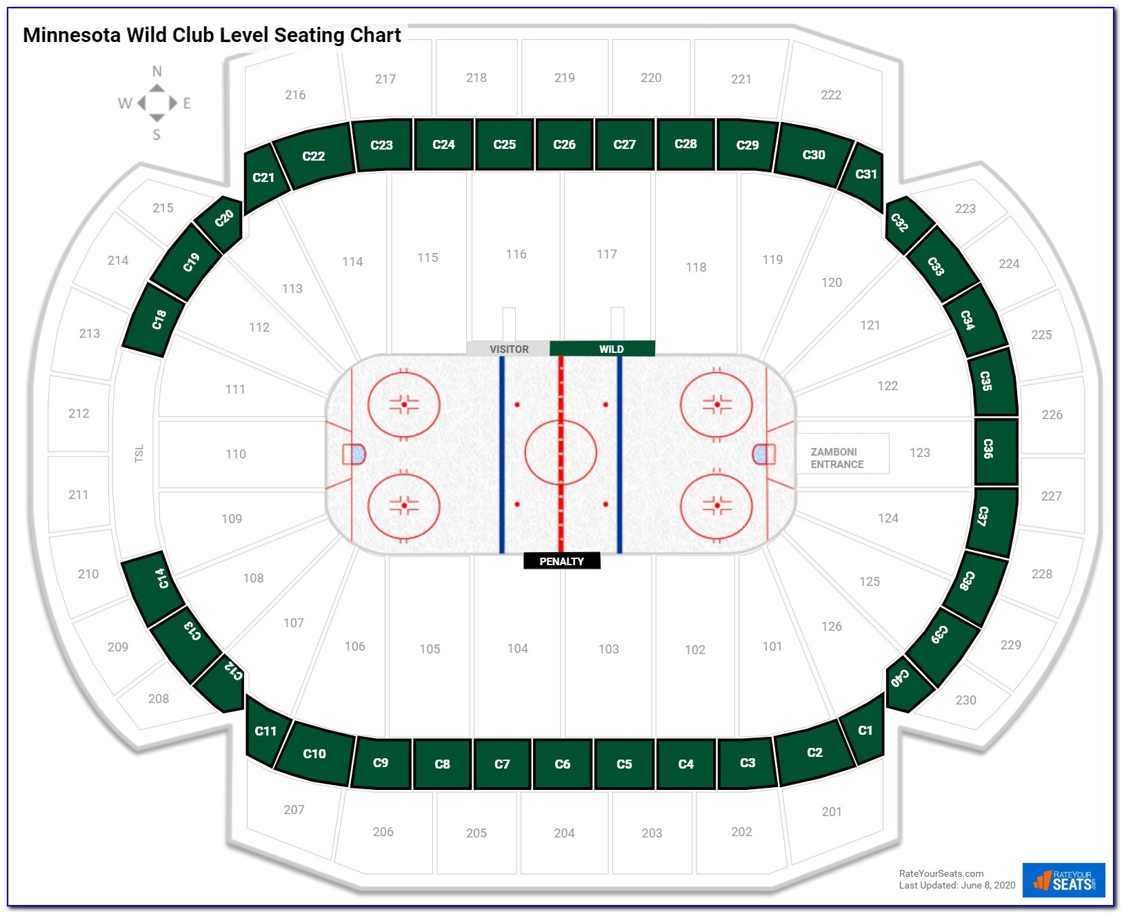 Xcel Energy Center Concert Seating Map
