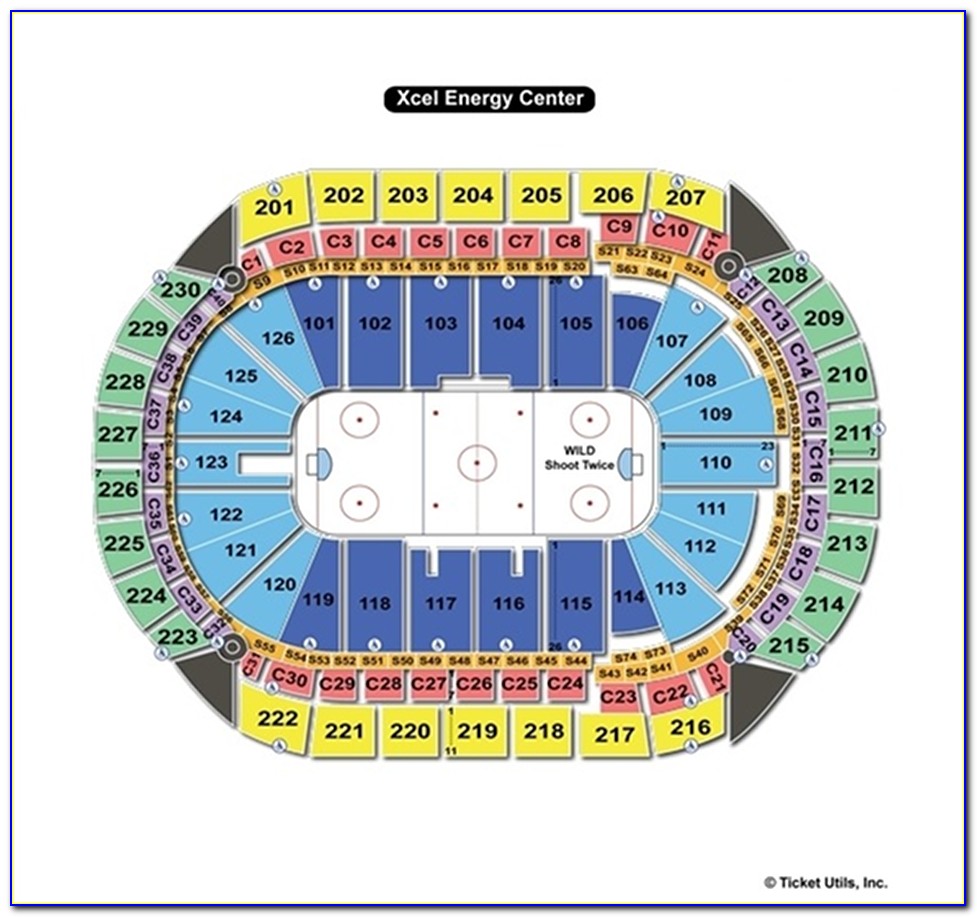 Xcel Energy Center Seating Map